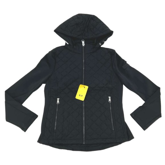 Andrew Marc | Women's Mixed Media Softshell Jacket | Black | Various Sizes - Picture 1 of 2